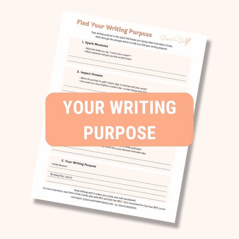 Finding your writing purpose - writing motivation for authors