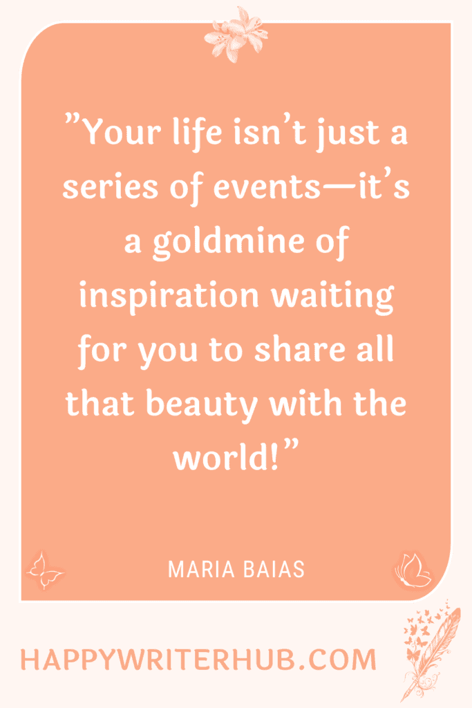 How to get book ideas from your life