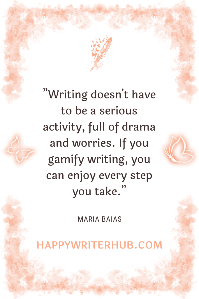 Writing without external validation and have fun writing