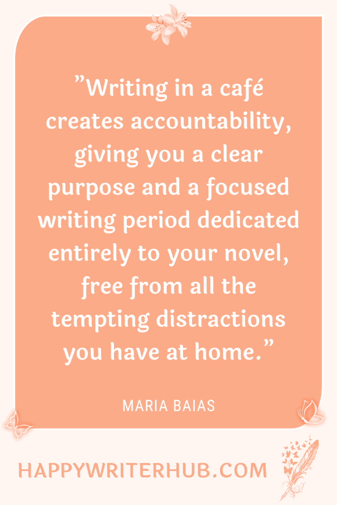 Working together with other authors creates accountability