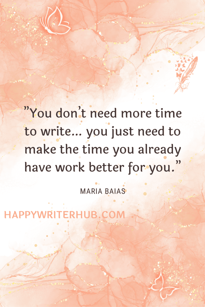 How to write a book when you dont have time