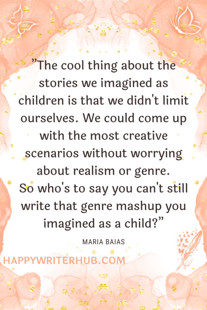 Write the genre mashup you imagined as a child