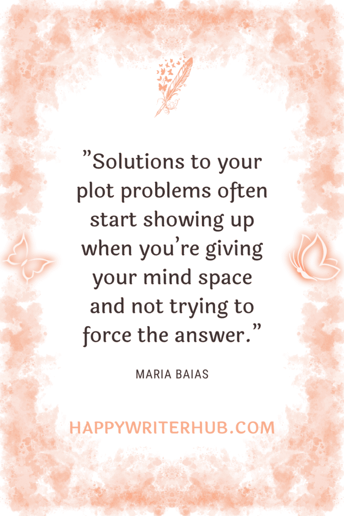 Writing a book is easier when you are not forcing your creativity