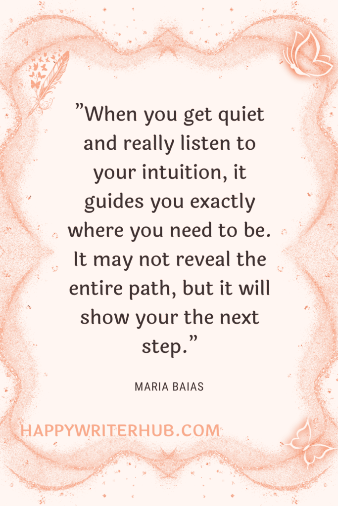 Trust Your Intuition One Step at a Time